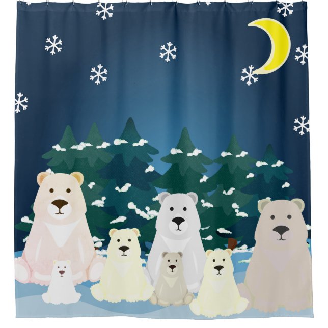 Cortina Para Box Família Bear (Frente)