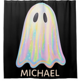 Cortina Para Box Fantasma Arco-Íris Pastel Fofo | Assustador Estéti