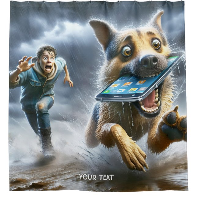 Cortina Para Box Fantasy Cujo Cachorro Telefone (Frente)