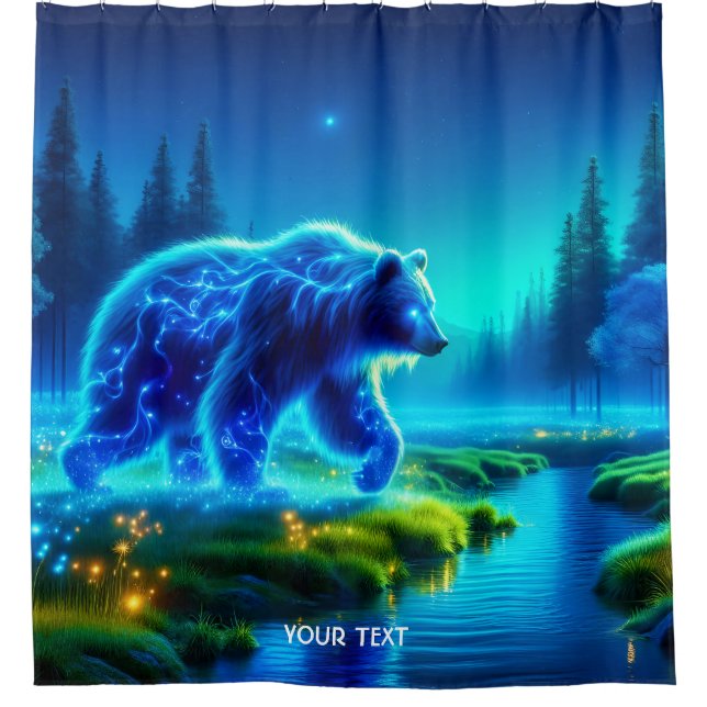 Cortina Para Box Fantasy Cute Bear River Meadow (Frente)