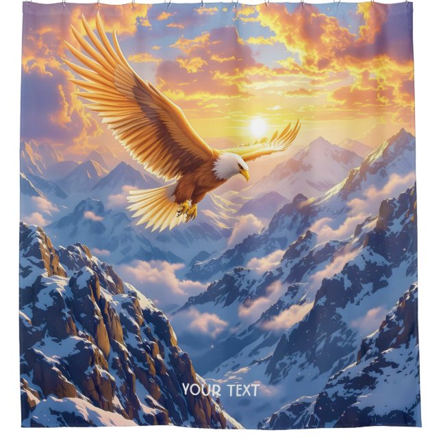 Cortina Para Box Fantasy Cute Eagle Mounges Sunrise (Frente)