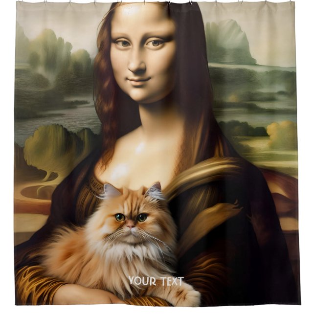 Cortina Para Box Fantasy Cute Lisa Segurando Cat (Frente)