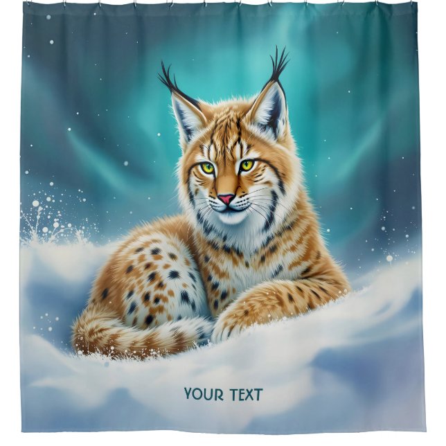 Cortina Para Box Fantasy Cute Lynx Winter (Frente)