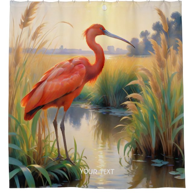 Cortina Para Box Fantasy Cute Scarlet Ibis Evening (Frente)