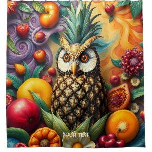 Cortina Para Box Fantasy Cute Serene Pineapple Owl