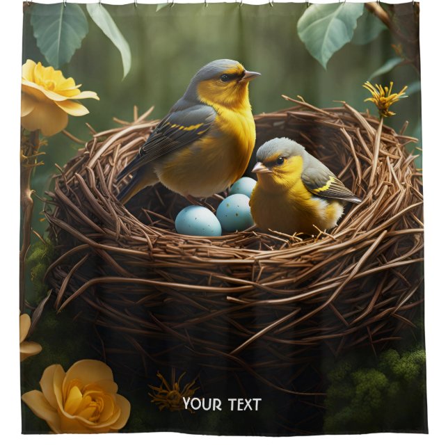 Cortina Para Box Fantasy Cute Vivid Nesting Localiza Floresta (Frente)