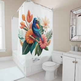 Cortina Para Box Felicidade tropical: Fusão vibrante da Flora