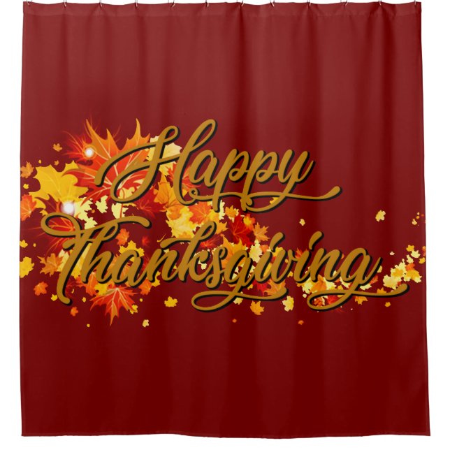 Cortina Para Box Feliz Dia de Ação de Graças (Frente)