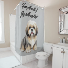 Cortina Para Box Feliz Feliz Jogo em Matizes Moles