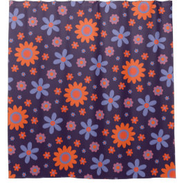 Cortina Para Box Feliz Flores Retro Cute 70s Hippie Daisy Pattern