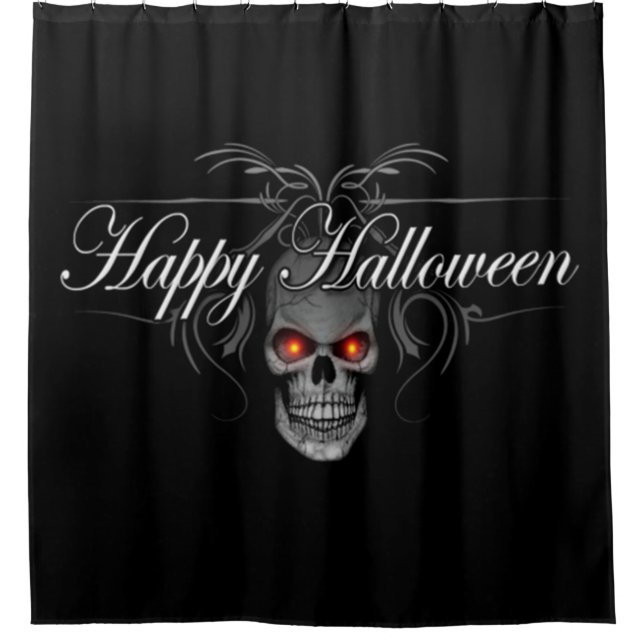 Cortina Para Box Feliz Halloween Mau Skull (Frente)