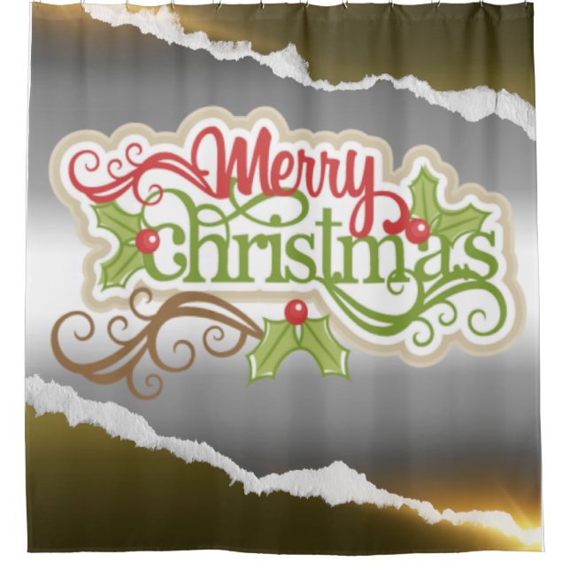 Cortina Para Box Feliz Natal  (Frente)