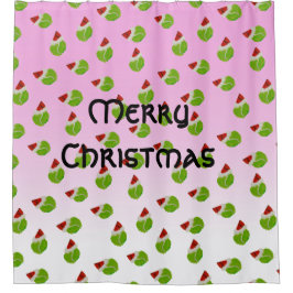 Cortina Para Box Feliz Natal - Balls com Santa Hats