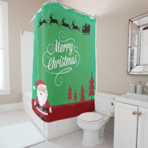 Feliz Natal Papais noeis Reindeer Snowflakes Verde