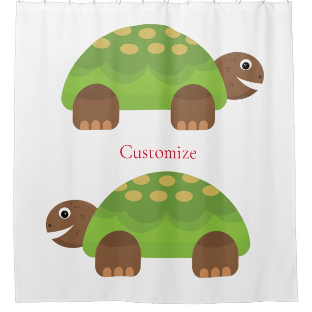 Cortina Para Box Feliz Sorriso Turtle Thunder_Cove (Frente)