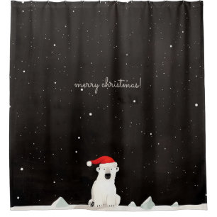 Cortina Para Box Feliz Urso Polar de Natal!