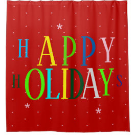 Cortina Para Box FELIZMENTE FÉRIAS Design Festivas