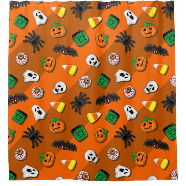 Cortina Para Box Festa de Candies do Halloween Spooky (Frente)