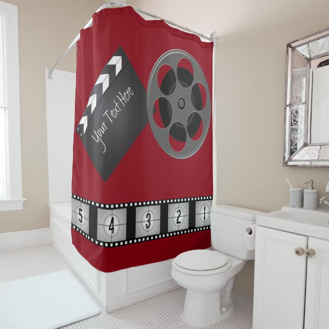 Cortina Para Box Filme Reel Clapboard Tape (In Situ)