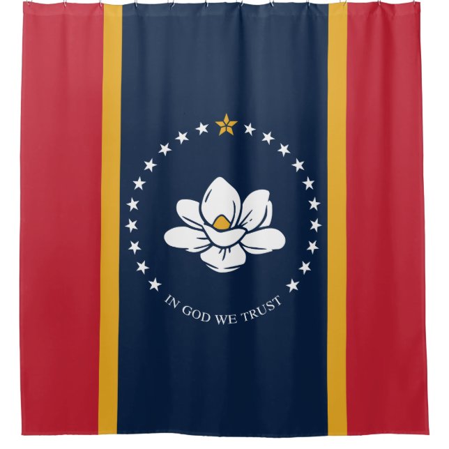 Cortina Para Box Flag do Mississippi - New Magnolia Flag (Frente)