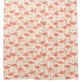 Cortina Para Box Flamingo Caprichoso | Pôr do Sol Tropical no Banhe