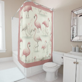 Cortina Para Box Flamingo Chique