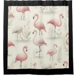 Cortina Para Box Flamingo Chique