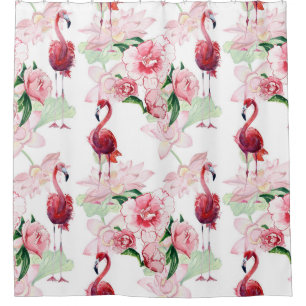 Cortina Para Box Flamingo Rosa: Elegância do padrão sem costura