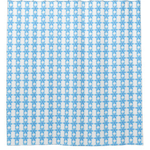 Cortina Para Box Floco de neve azul-inverno