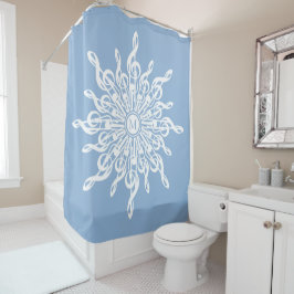 Cortina Para Box Floco de neve G-Clef (Monograma Ornamental) de Inv