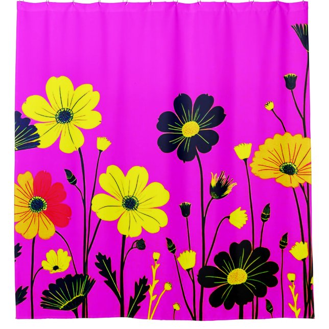 Cortina Para Box Flor Art (Frente)