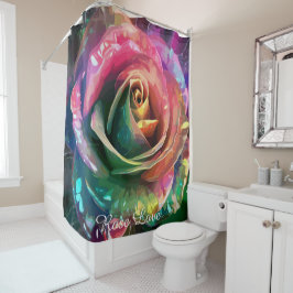 Cortina Para Box Flor Celestial: Rosa de Alienígena