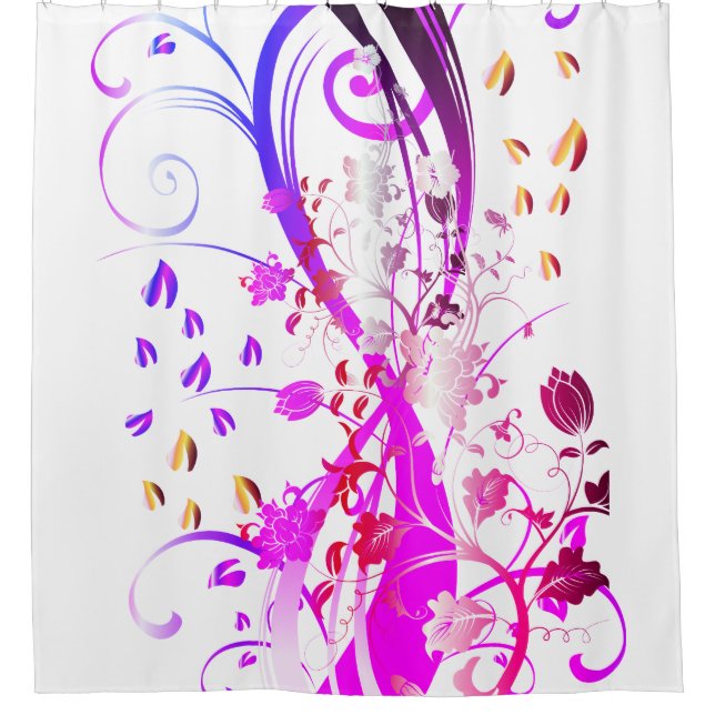 Cortina Para Box Flor de Amor em Espiral (Frente)