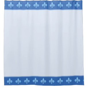 Cortina Para Box Flor de lis real, flores de lírio em azul
