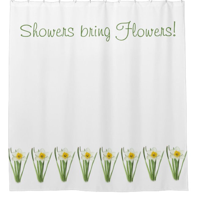 Cortina Para Box Flor de Narciso (Frente)