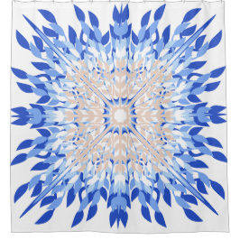 Cortina Para Box Flor rosa-rosa-rosa-azul-praia de Verão