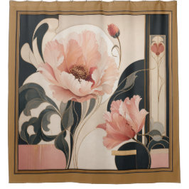 Cortina Para Box "Floral Abstrato"