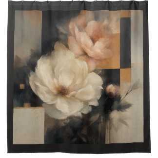 Cortina Para Box "Floral Abstrato"