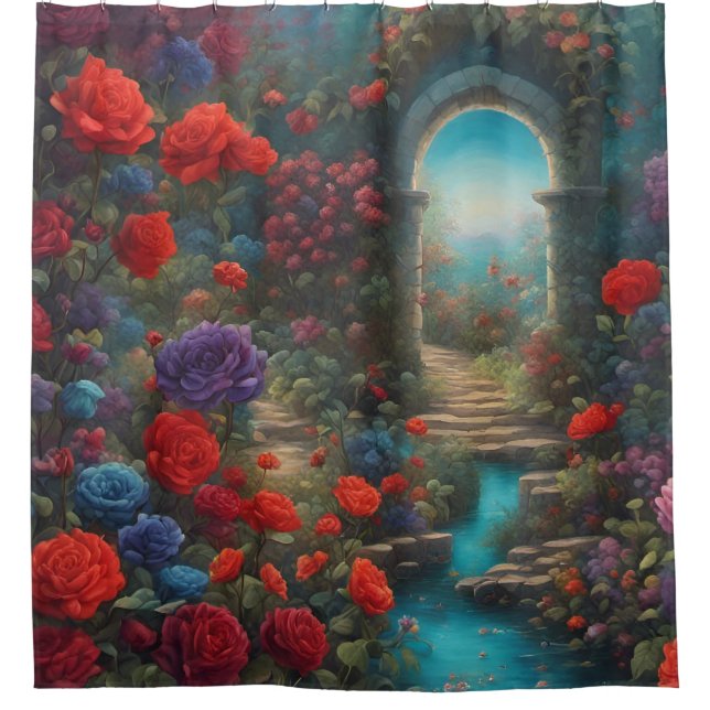 Cortina Para Box Floral Archway Oasis (Frente)