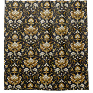 Cortina Para Box Floral Barroco