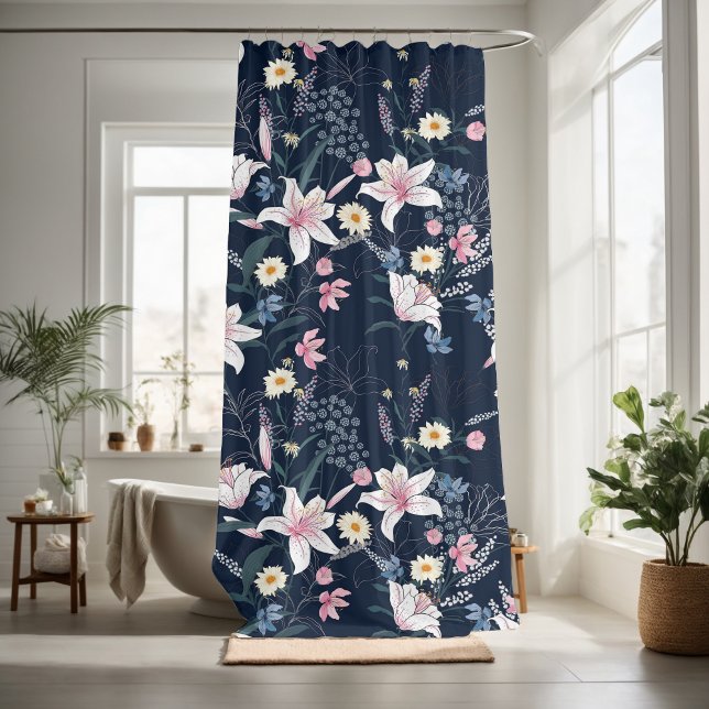 Cortina Para Box floral decorativo chamativo (Criador carregado)