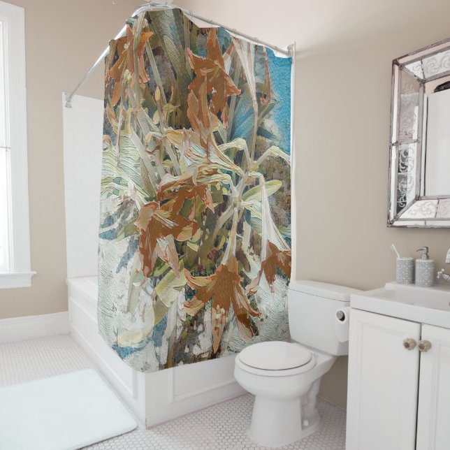 Cortina Para Box Floral Exótico (In Situ)