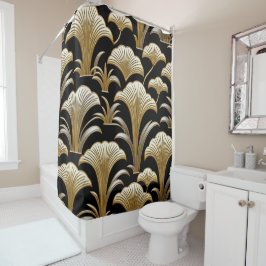 Cortina Para Box Floral Goldish