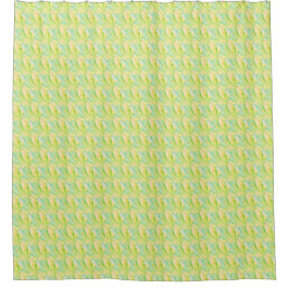 Cortina Para Box Floral Impressionista Chartreuse Minimalista