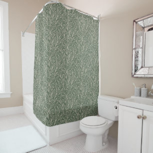 Cortina Para Box Floral Sage Green