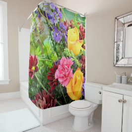 Cortina Para Box Flores