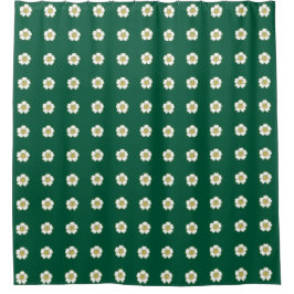 Cortina Para Box Flores amarelo esmeraldas e branco do ButterCup