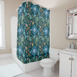 Cortina Para Box Flores,art nouveau,estilo William Morris