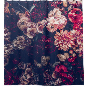 Cortina Para Box Flores Artificiais Vintage: Fundo da Parede