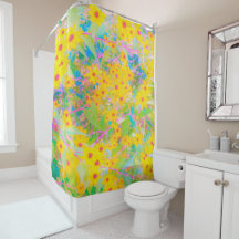 Flores bonito Amarelo e Vermelho com Turquesa